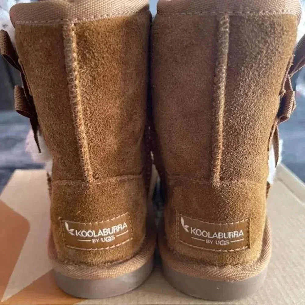 Kookaburra by UGG Victoria Toddler Girl's Short Winter Boots - Chestnut - Size 8